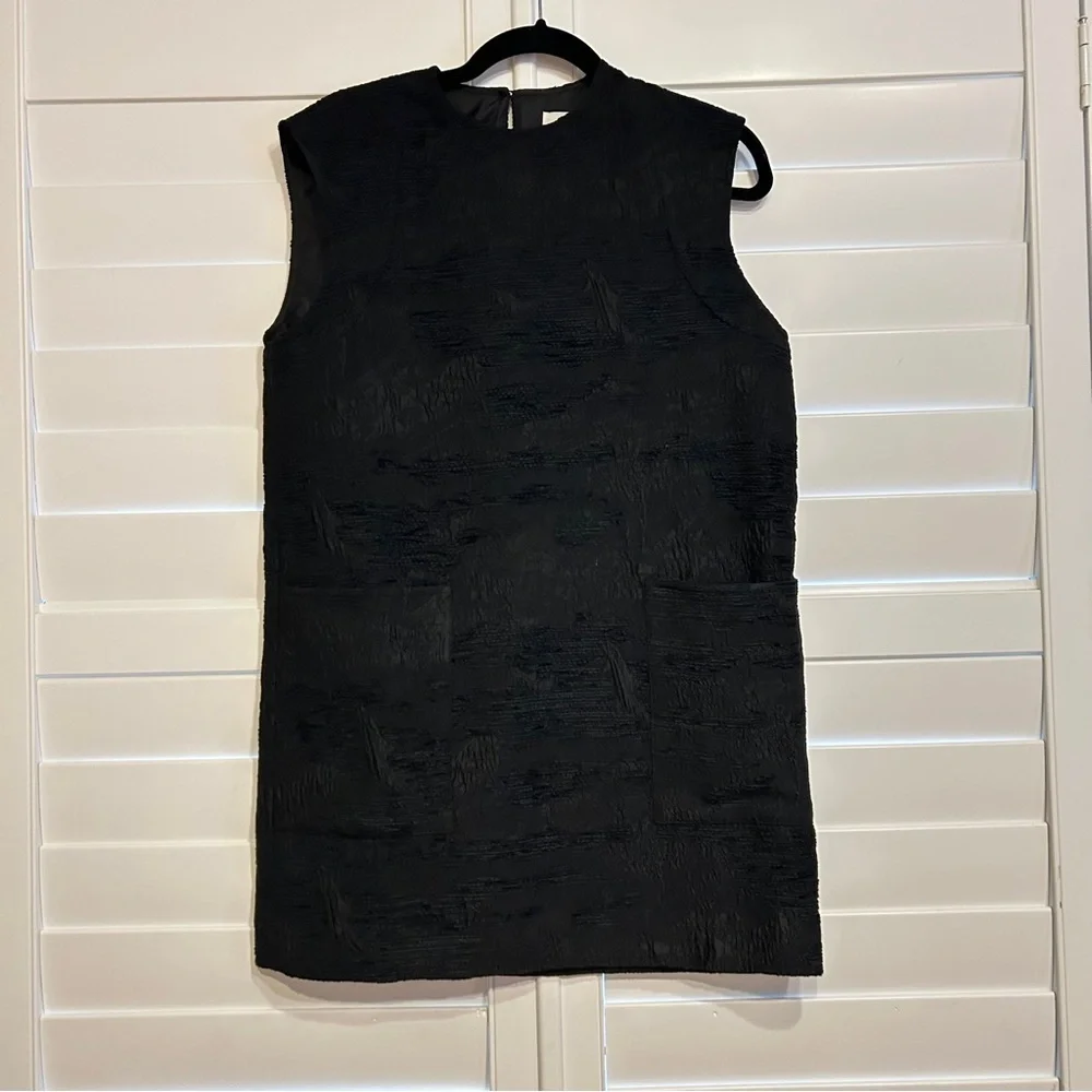 Henrik Vibskov Dart Sleeveless Dress in Fishes Black Black Size Small - Picture 5 of 10